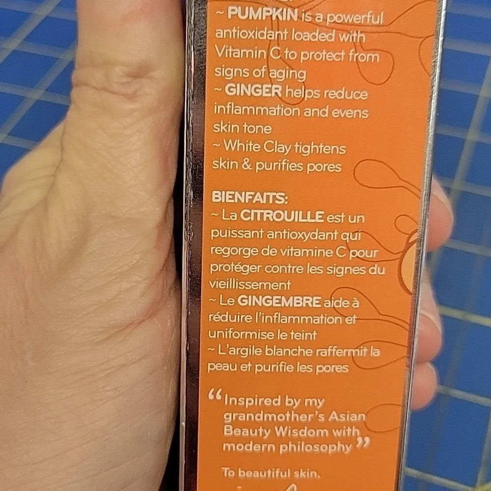 Purlisse Pumpkin + Ginger Detoxifying Charcoal Mask 2.5ml 70g